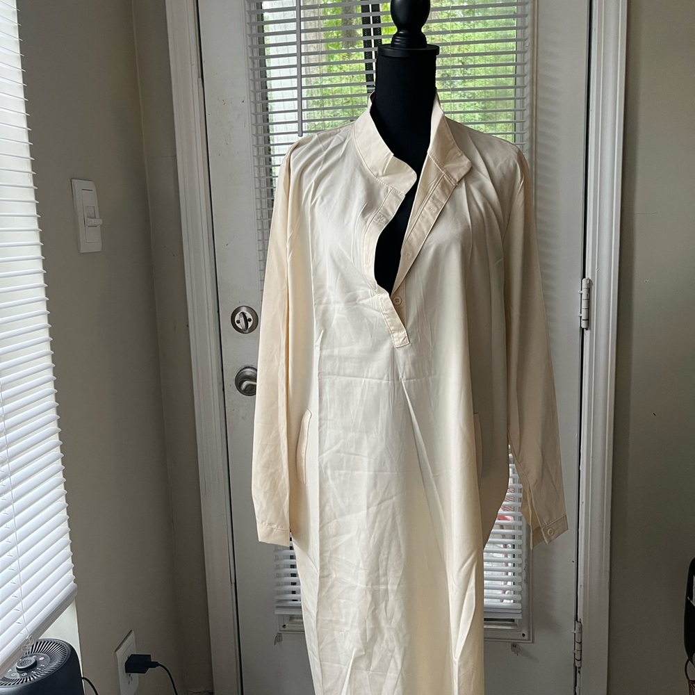 MISSLOOK Cream Button Down Shirt